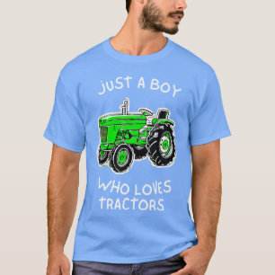 Camiseta Solo un chico que ama tractores estilo de vida agr