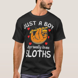 Camiseta Sólo un chico que realmente ama a Sloth perezoso l