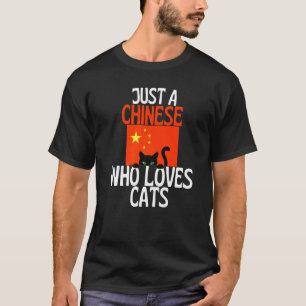 Camiseta Solo un chino que ama a los gatos por toda China