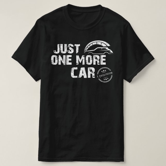 Camiseta sólo un coche más prometo (Diseño del anverso)
