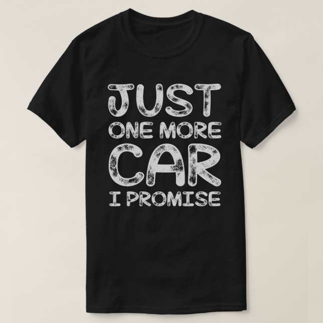 Camiseta sólo un coche más prometo (Diseño del anverso)