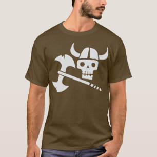 Camiseta Sólo un cráneo viking
