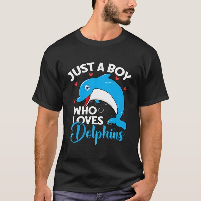 Camiseta Solo un delfín que ama a los delfines (Anverso)