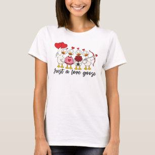 Camiseta Sólo un ganso de amor Pato lindo