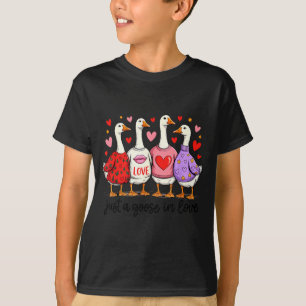 Camiseta Sólo Un Ganso Enamoriscado Lindo Coqueto De San Va