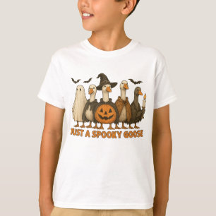 Camiseta Sólo un ganso espeluznante Halloween para niño niñ