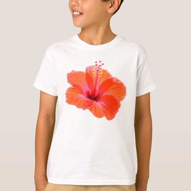 Camiseta Sólo un Hibiscus Blossom + tu texto e ideas (Anverso)