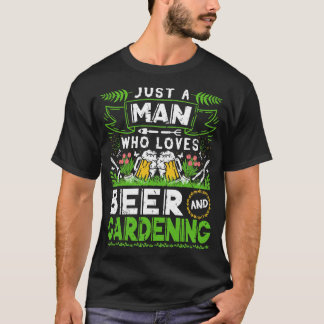 Camiseta Solo un hombre que ama a la jardinera de cerveza d