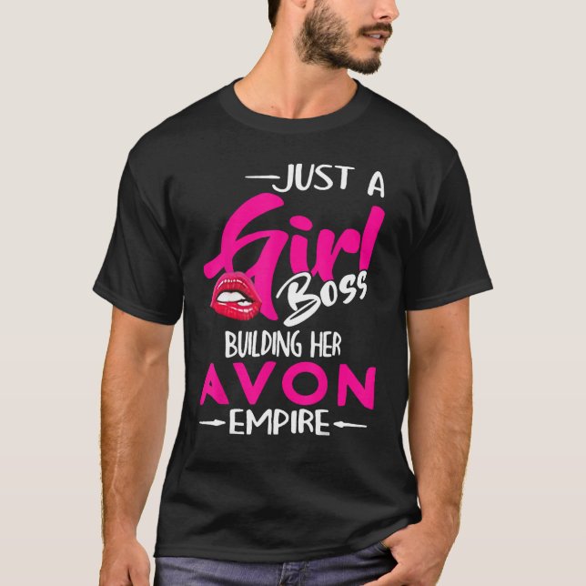 Camiseta Sólo un jefe Chica construyendo su imperio vanguar (Anverso)