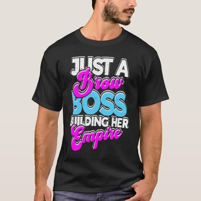Camiseta Sólo un jefe de frente construyendo su estética im (Anverso)
