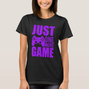 Camiseta Solo un juego más Jugador de videojuegos morado