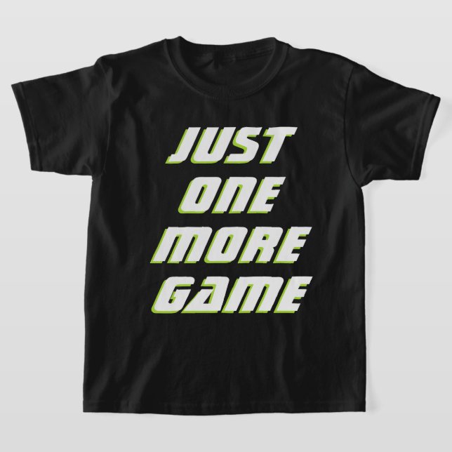 Camiseta Solo un juego más niños negrita Lema del jugador b (Distribución)