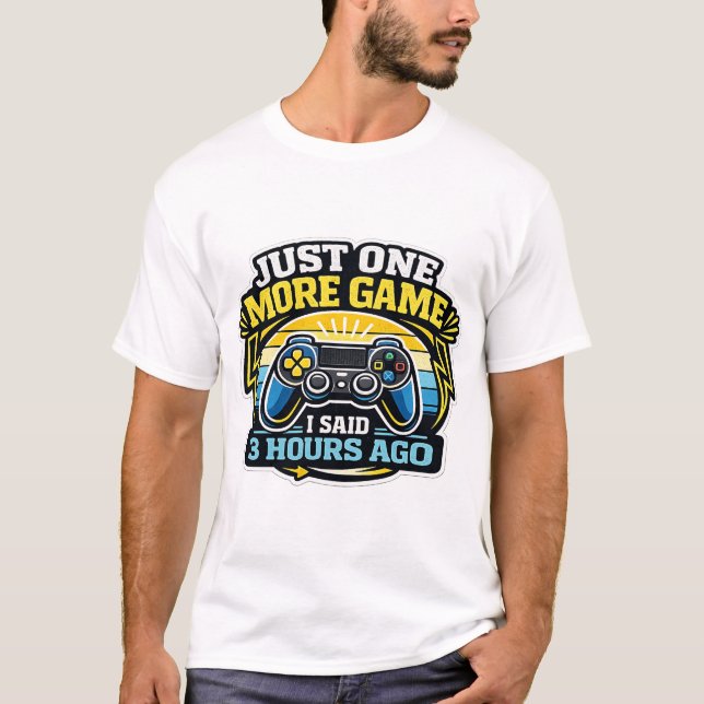 Camiseta Sólo un juego más Retro Sunset (Anverso)