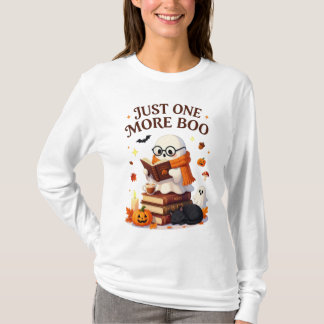 Camiseta Solo un libro más de Boo Amante Fantasma Halloween