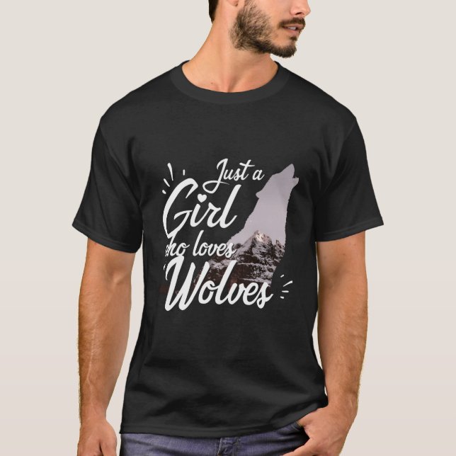 Camiseta Sólo un lobo que ama a los lobos (Anverso)