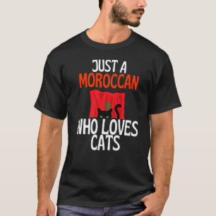 Camiseta Solo un marroquí que ama a los gatos para todo Mar