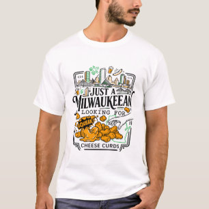 Camiseta Solo un Milwaukeeano Buscando Cuajada de Queso