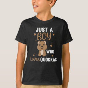 Camiseta Solo Un Niño De Quokkas Ama - Dulce Quokka