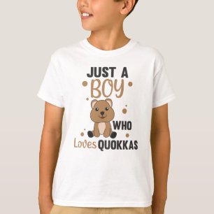 Camiseta Solo Un Niño De Quokkas Ama - Dulce Quokka