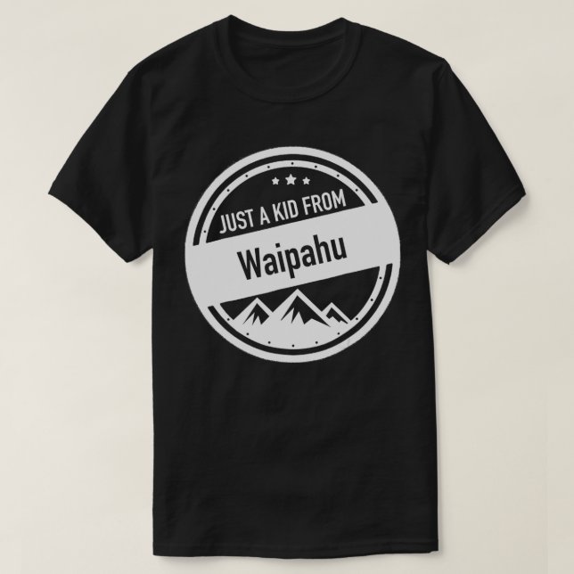 Camiseta Solo un niño de Waipahu Hawaii (Diseño del anverso)