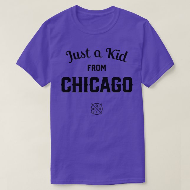 Camiseta Solo un niño del estado IL de CHICAGO Illinois (Diseño del anverso)