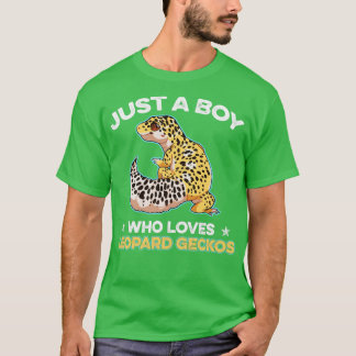 Camiseta Solo Un Niño Que Ama A Geckos Reptile Lizard Masco