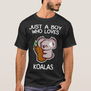 Camiseta Solo Un Niño Que Ama A Koalas Funny Koala Lover Qu
