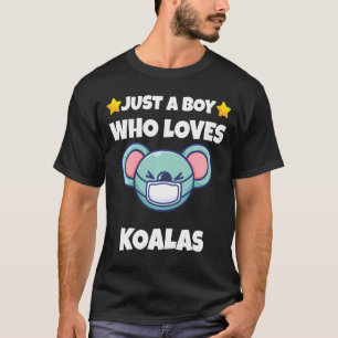 Camiseta Solo Un Niño Que Ama A Koalas Koala Con La Cara