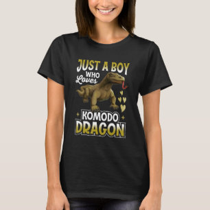 Camiseta Solo Un Niño Que Ama A Komodo Dragon Disstume Homb