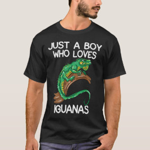 Camiseta Solo Un Niño Que Ama A Las Iguanas Propietario De 