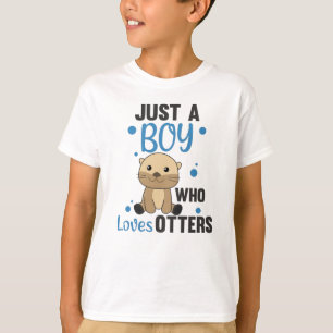 Camiseta Solo Un Niño Que Ama A Las Nueces Dulce Otter