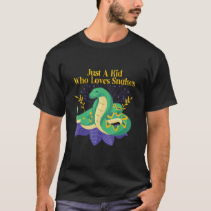 Camiseta Solo un niño que ama a las serpientes la jungla sa