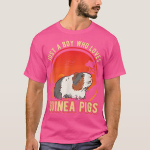 Camiseta Solo un niño que ama a los cerdos de Guinea