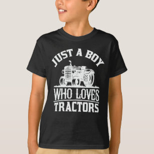 Camiseta Sólo un niño que ama a los comerciantes granja niñ