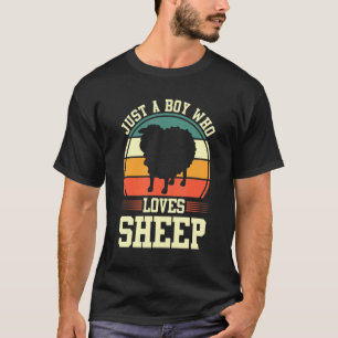 Camiseta Solo Un Niño Que Ama A Los Ganaderos De Ovejas