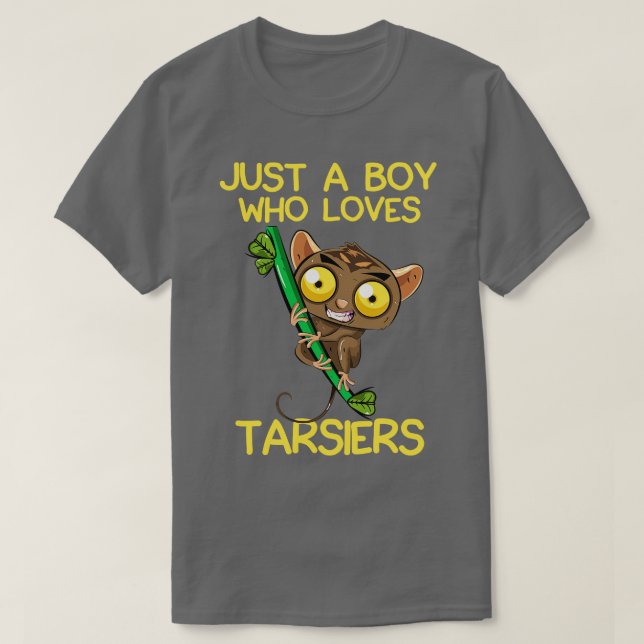 Camiseta Solo Un Niño Que Ama A Los Tarsiers (Diseño del anverso)