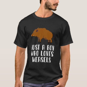 Camiseta Solo Un Niño Que Ama A Los Warthogs