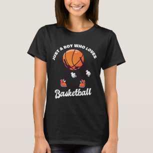 Camiseta Solo Un Niño Que Ama Al Bysketbyll - Chicos Bysket