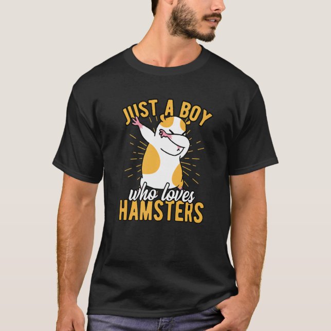 Camiseta Solo Un Niño Que Ama Al Dueño De Hamster Hamster P (Anverso)