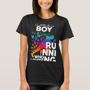 Camiseta Solo Un Niño Que Ama Correr Maratonista Spr