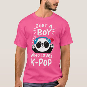 Camiseta Solo Un Niño Que Ama El Ataque De Camisas Kpop Pan