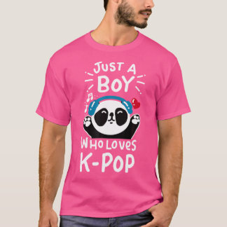 Camiseta Solo Un Niño Que Ama El Ataque De Camisas Kpop Pan