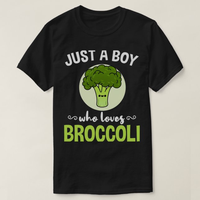 Camiseta Solo Un Niño Que Ama El Broccoli 2 (Diseño del anverso)