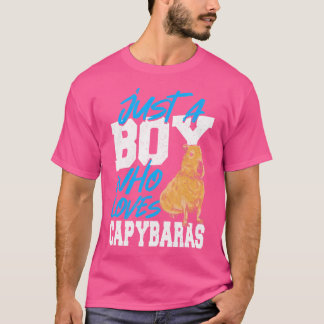 Camiseta Solo Un Niño Que Ama El Capibara