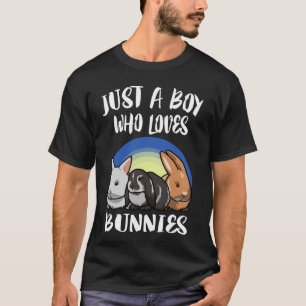 Camiseta Sólo Un Niño Que Ama El Conejo De Los Conejos