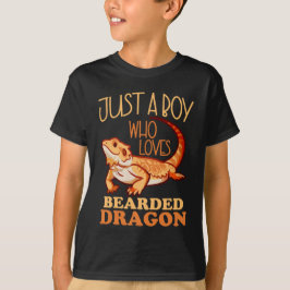 Camiseta Solo Un Niño Que Ama El Dragón Con Cabos
