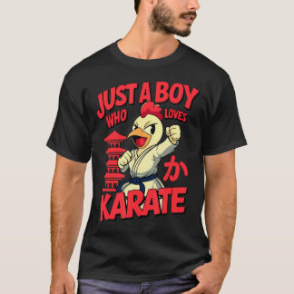 Camiseta Solo Un Niño Que Ama El Karate Artes Marciales Kar