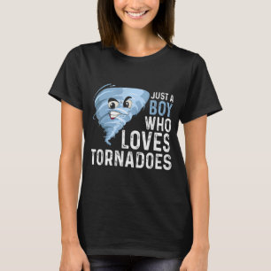 Camiseta Solo Un Niño Que Ama El Meteo Del Tiempo De Tormen