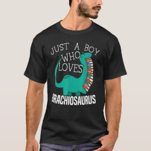 Camiseta Solo Un Niño Que Ama El Paleontólogo Brachiosaurio