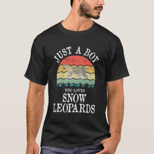 Camiseta Solo Un Niño Que Ama El Regalo De Los Leopardos De